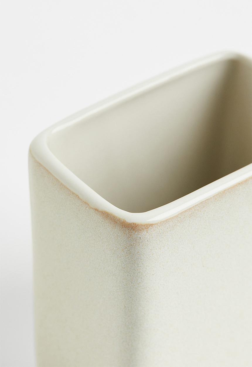 H&M - Stoneware toothbrush mug - white