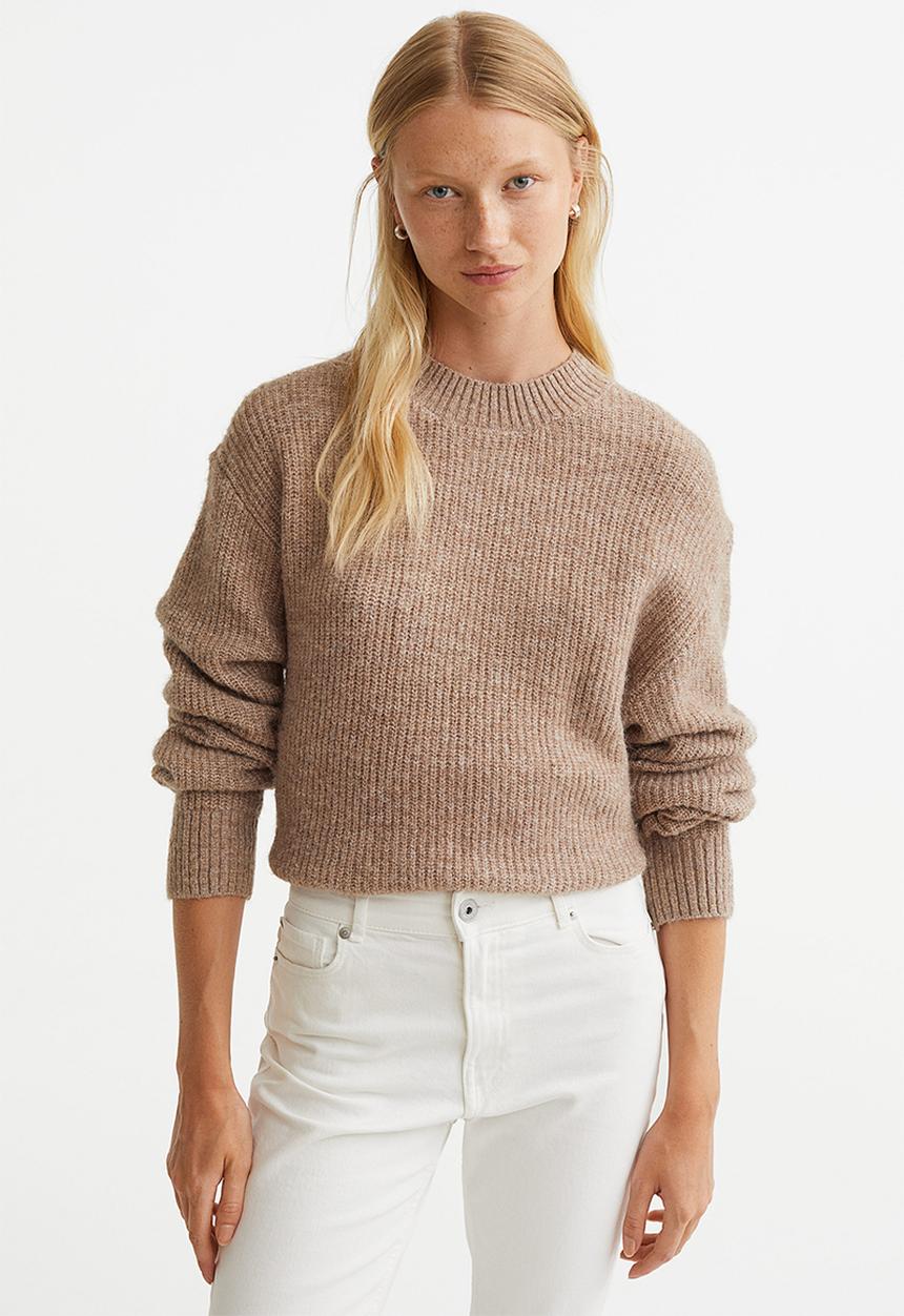 H&M - Rib-knit jumper - beige