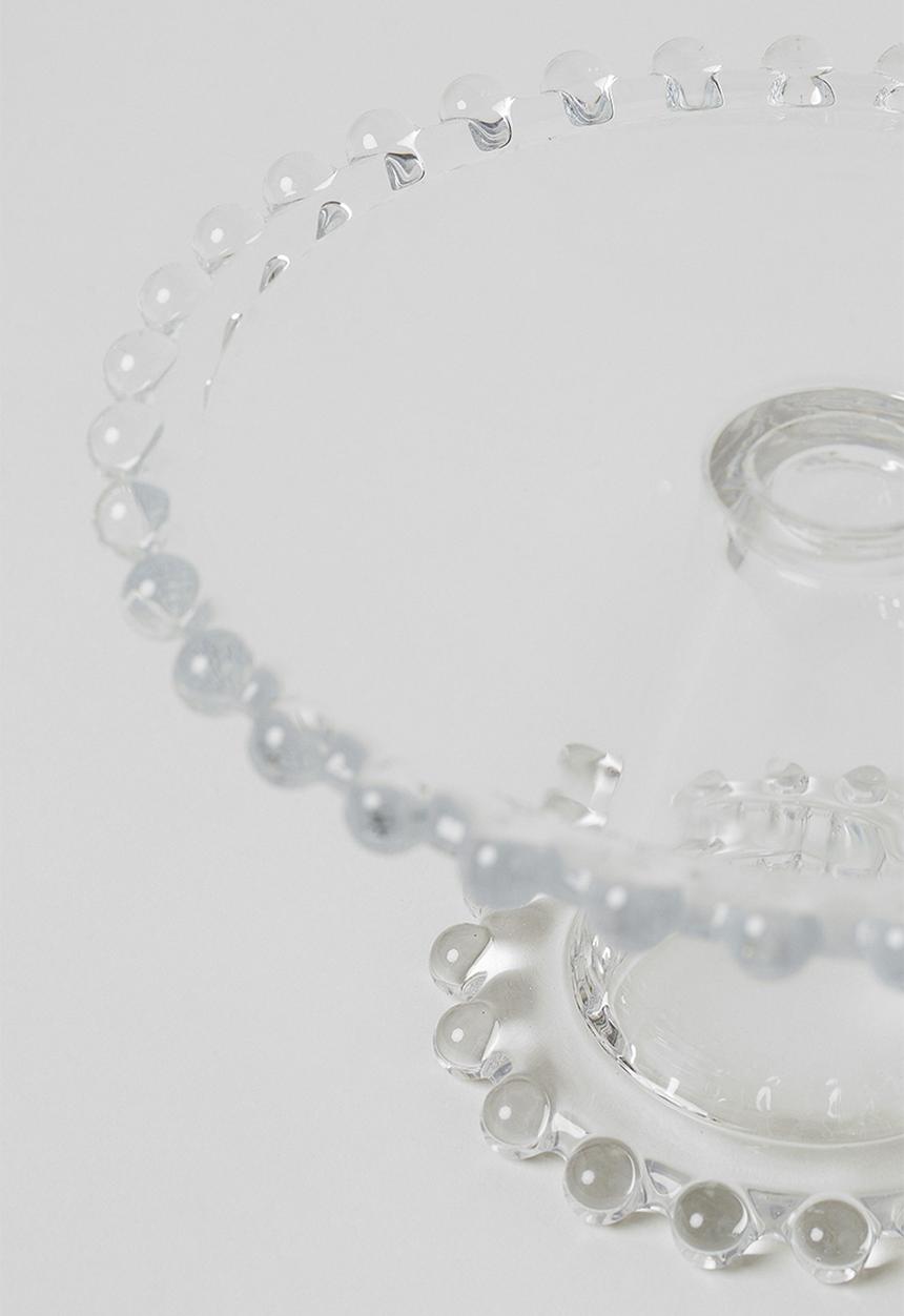 H&M - Small glass cake stand - transparent