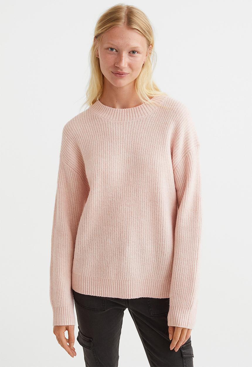 H&M - Rib-knit jumper - light apricot