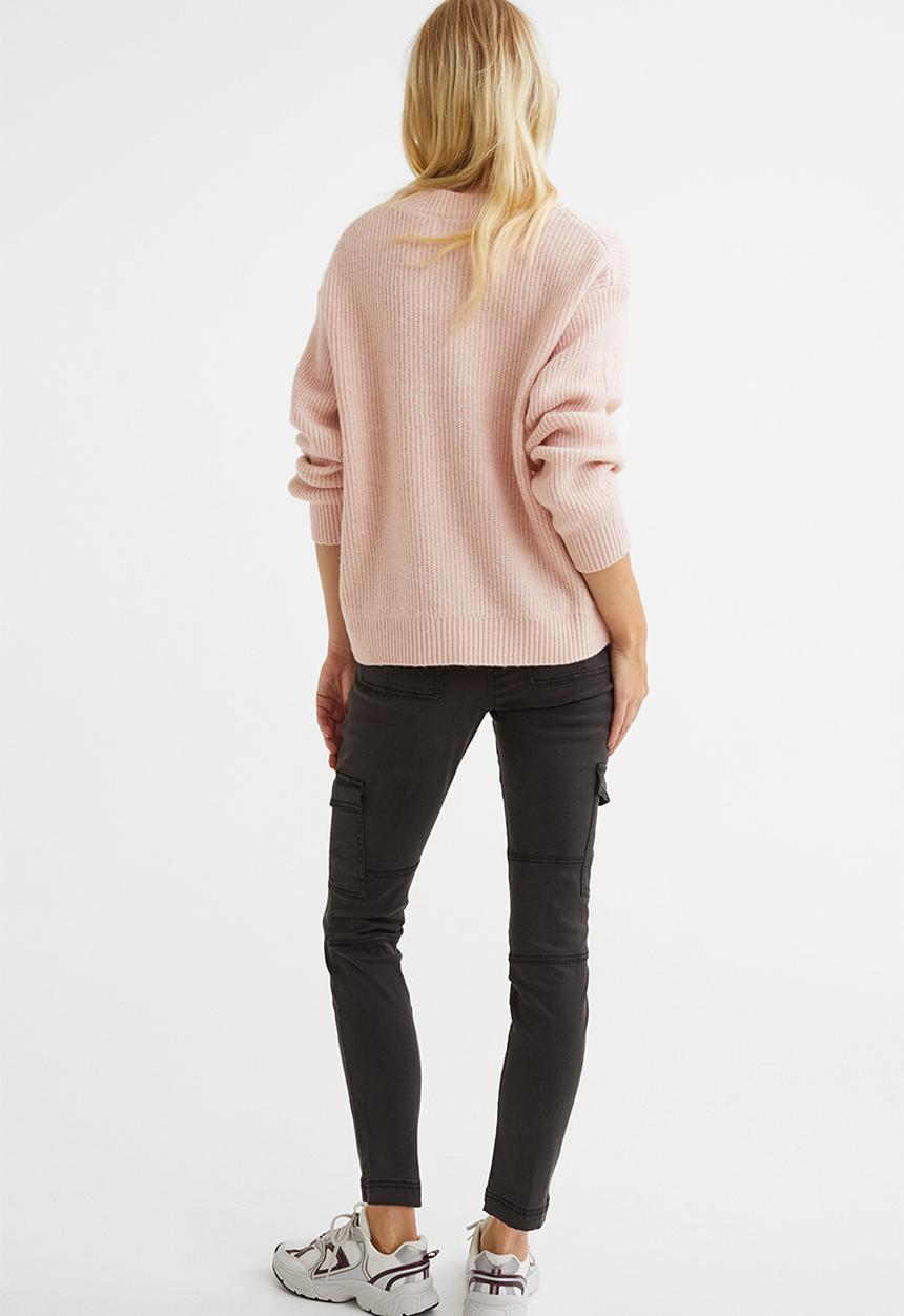 H&M - Rib-knit jumper - light apricot