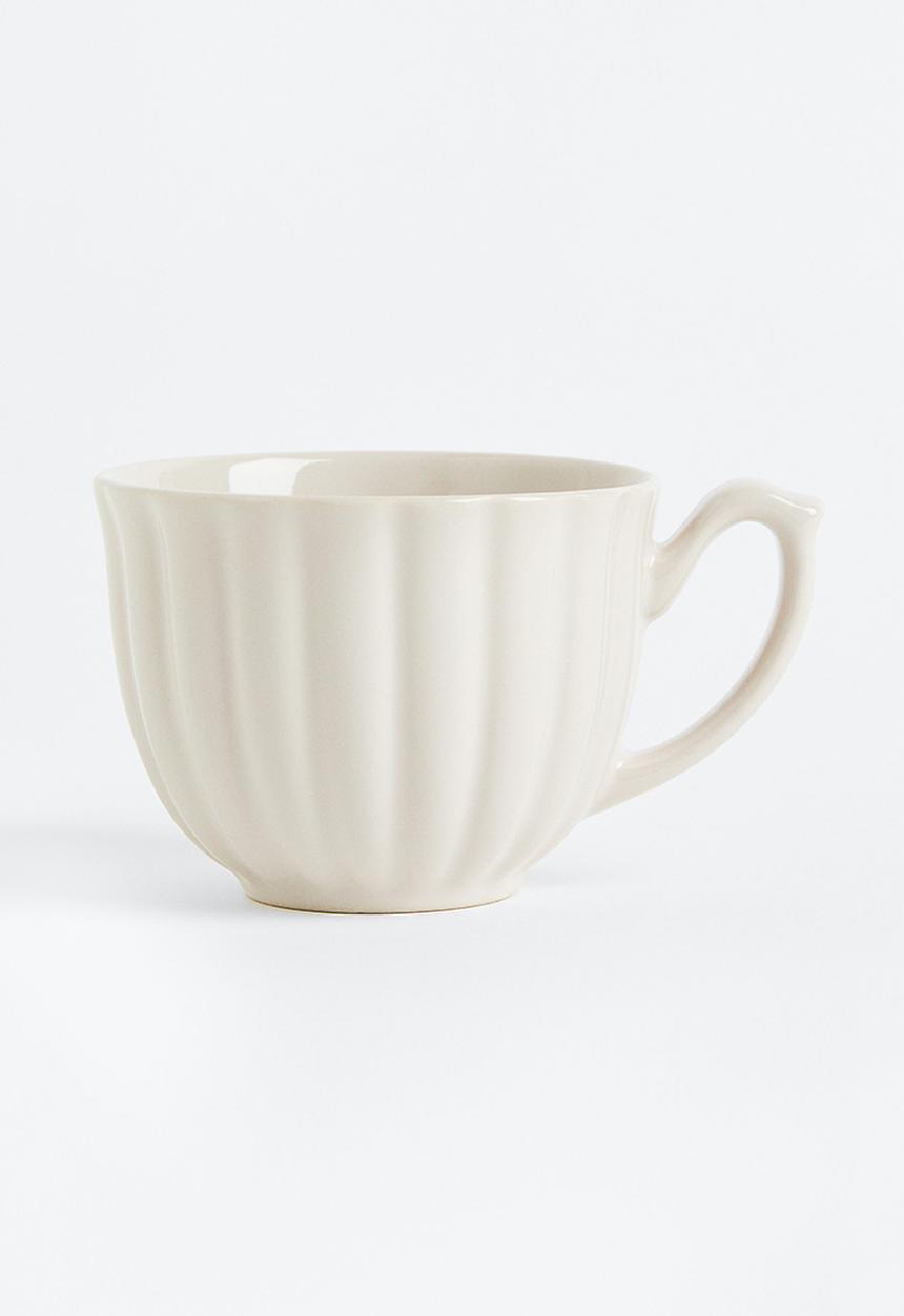 H&M - Porcelain cup - beige