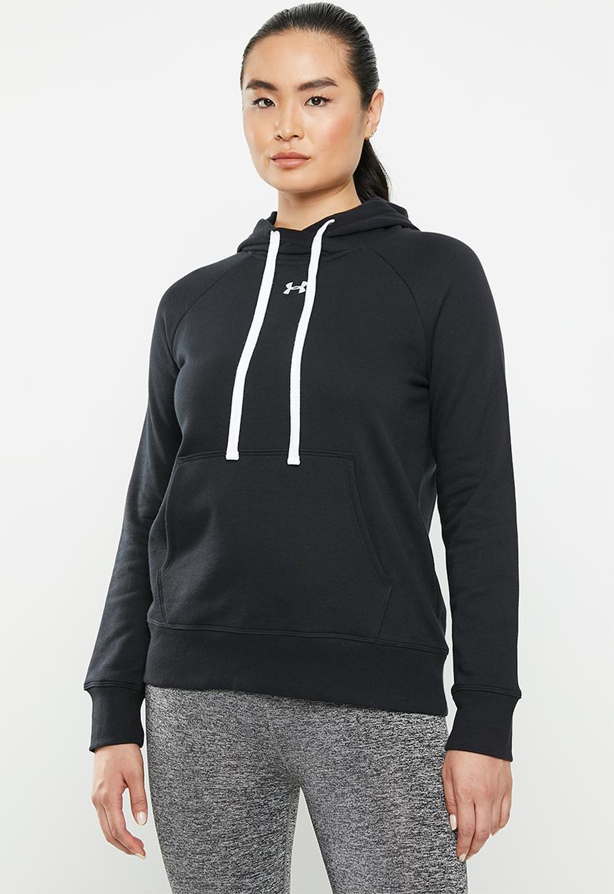 Under Armour - Rival fleece hb hoodie - black/white