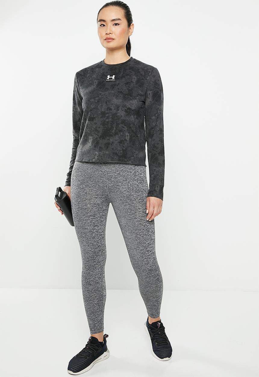 Under Armour - Rival terry print crew - black/white
