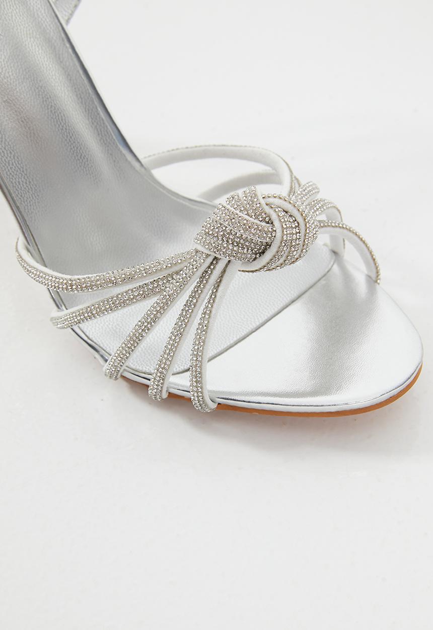 Superbalist - Larissa ankle strap stiletto - silver
