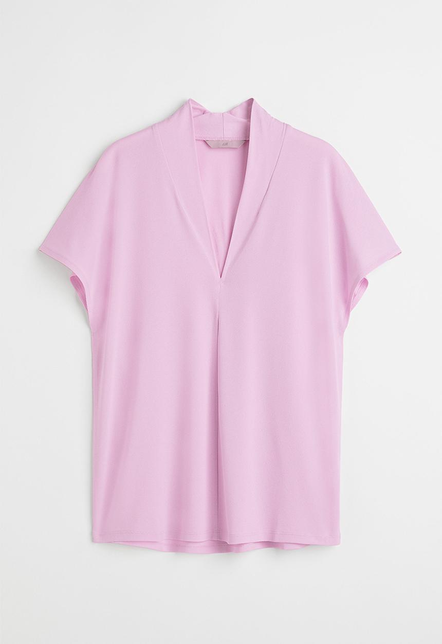 H&M - V-neck top - light pink
