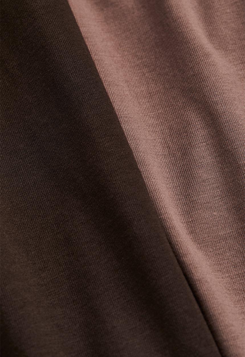 H&M - 2 Pack jersey tops - black/dark beige