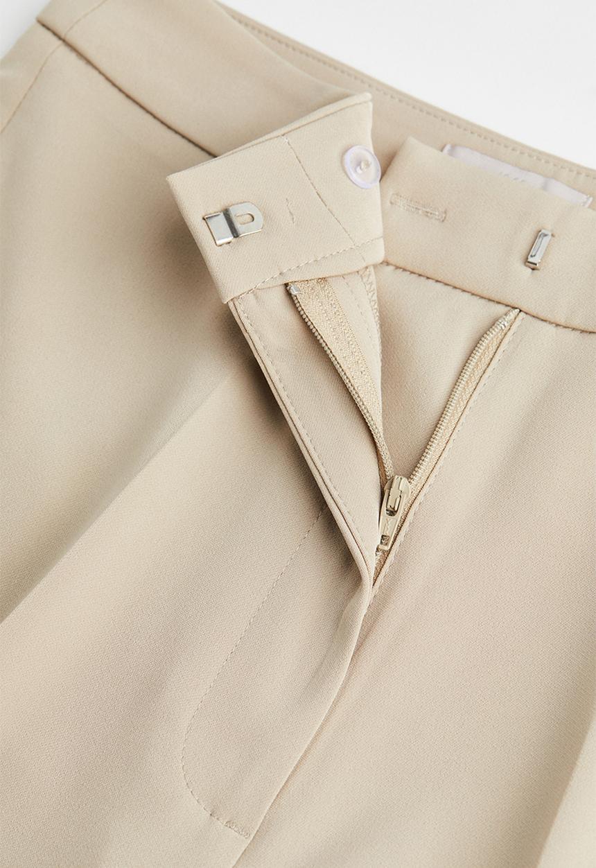 H&M - Wide trousers - light beige