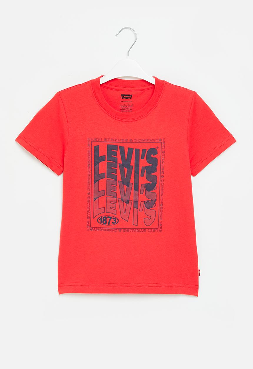 Levi’s® - Lvb wavy logo tee shirt - tomato