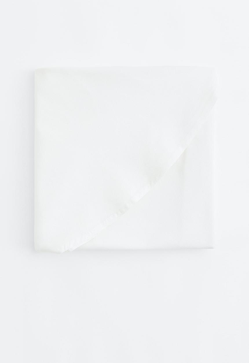 H&M - Round cotton tablecloth - white