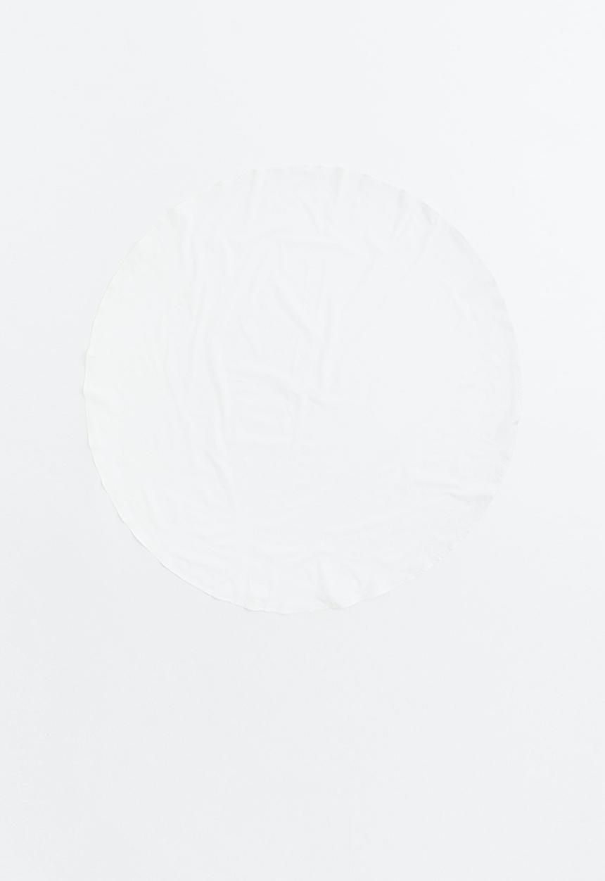 H&M - Round cotton tablecloth - white