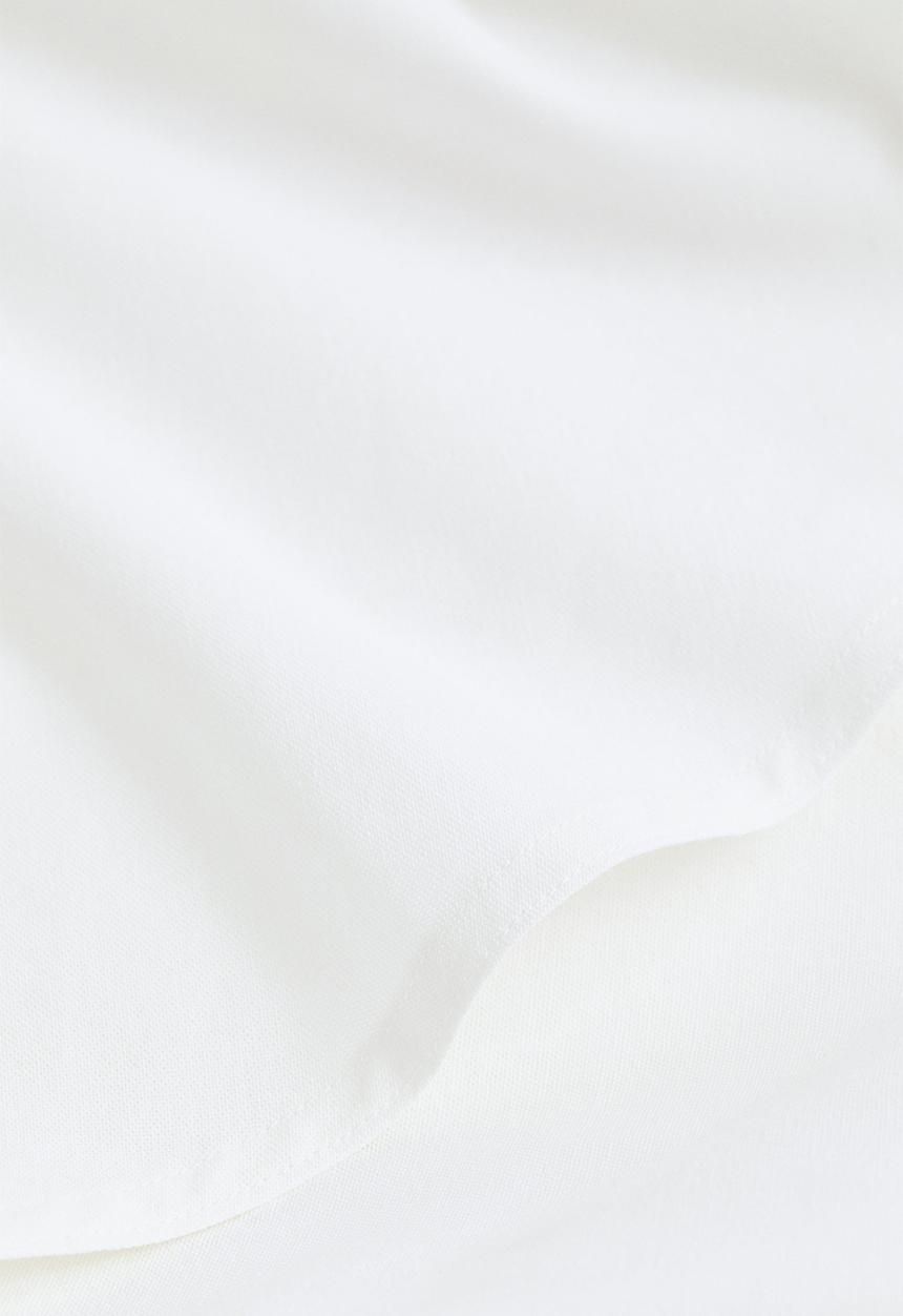 H&M - Round cotton tablecloth - white