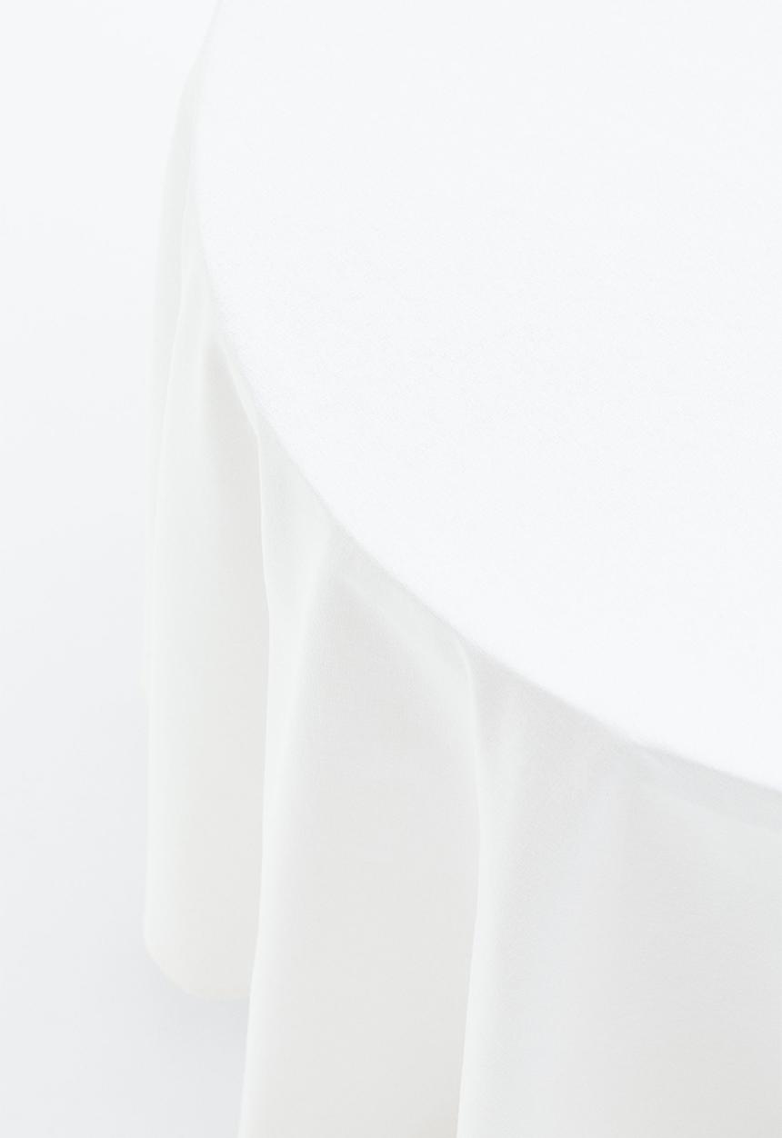H&M - Round cotton tablecloth - white