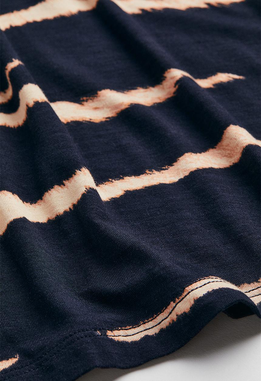 H&M - Polo-neck top - black/zebra print