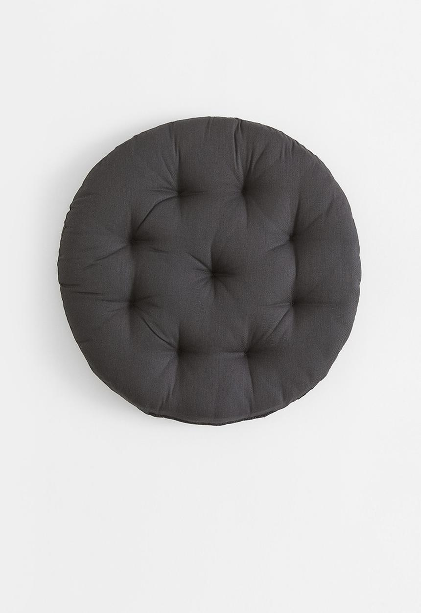 H&M - Round twill seat cushion - grey