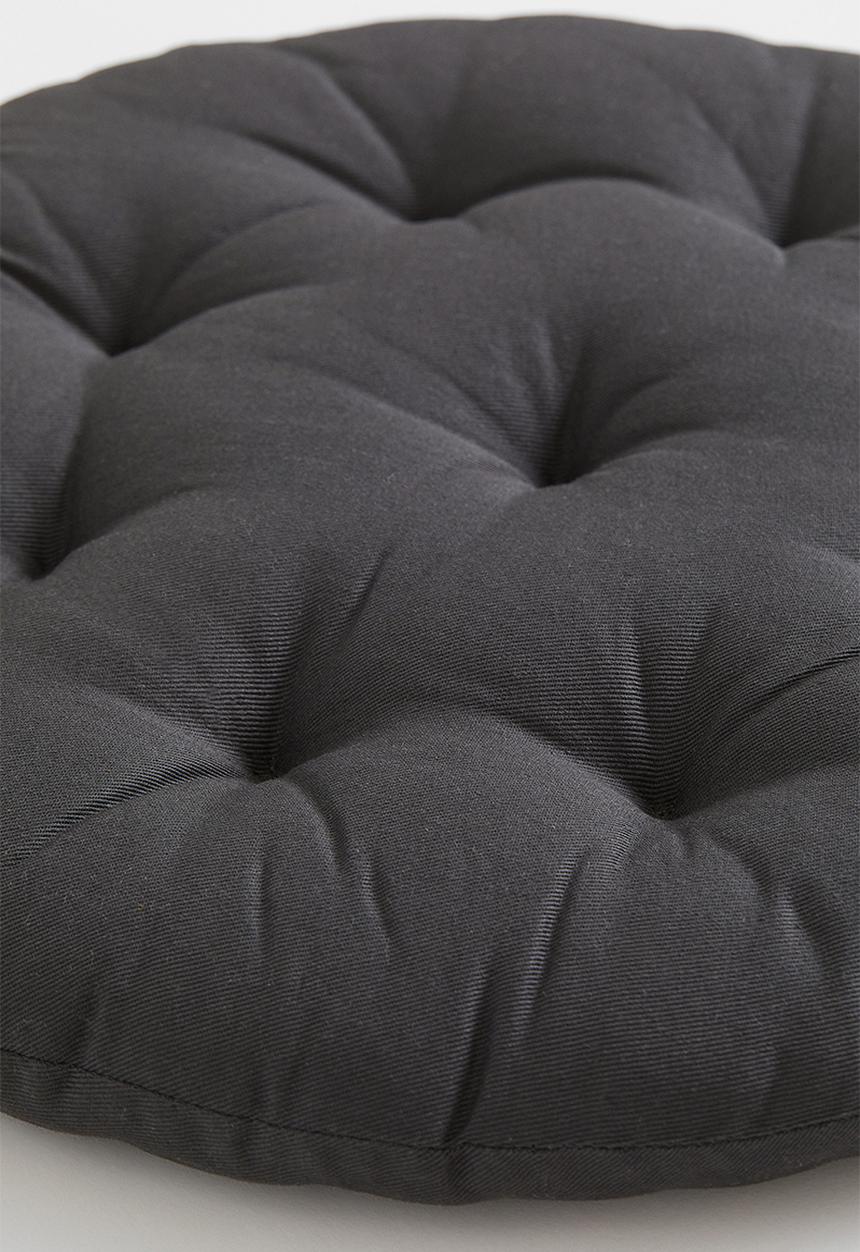 H&M - Round twill seat cushion - grey