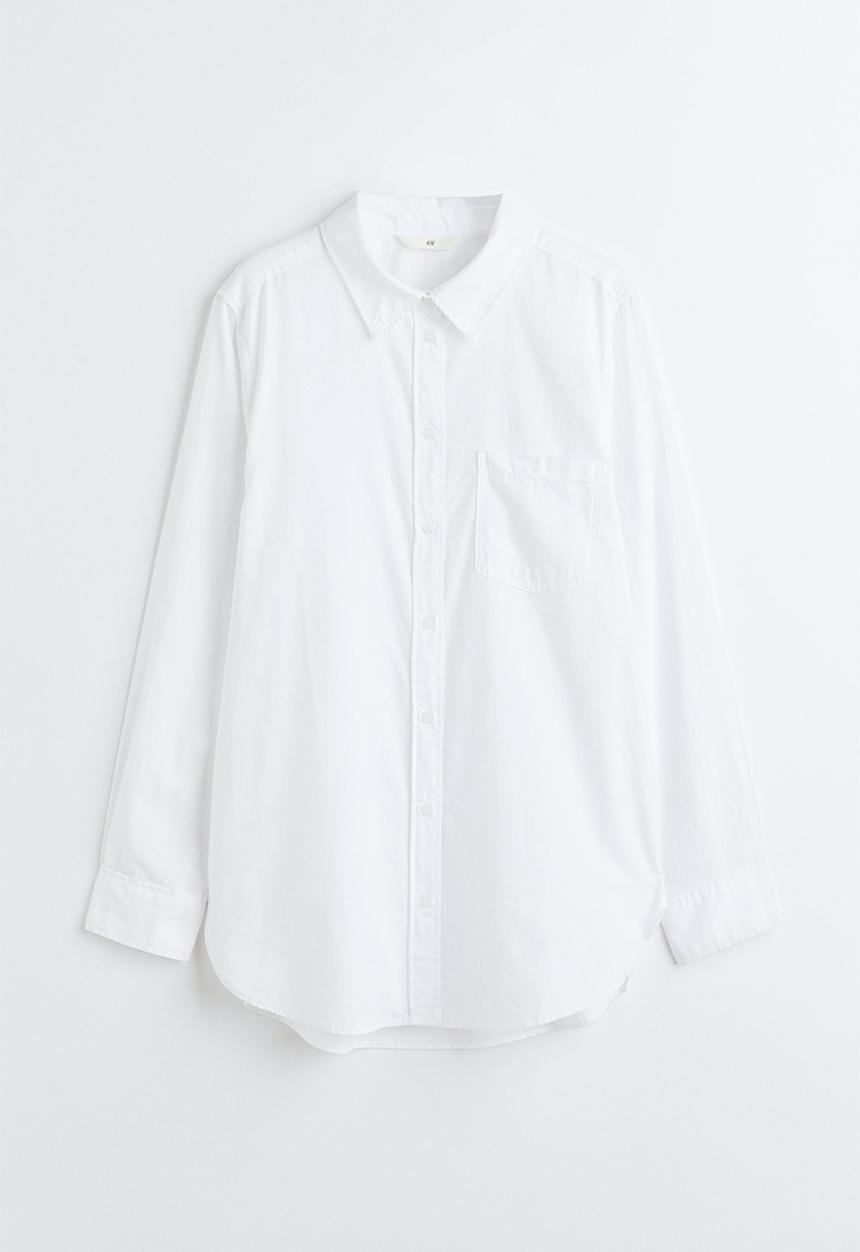H&M - Cotton shirt - white 
