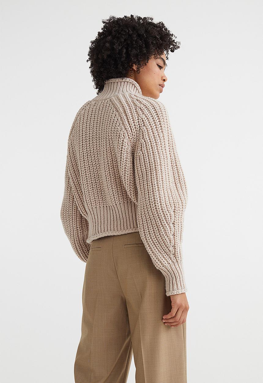 H&M - Knitted jumper - light beige