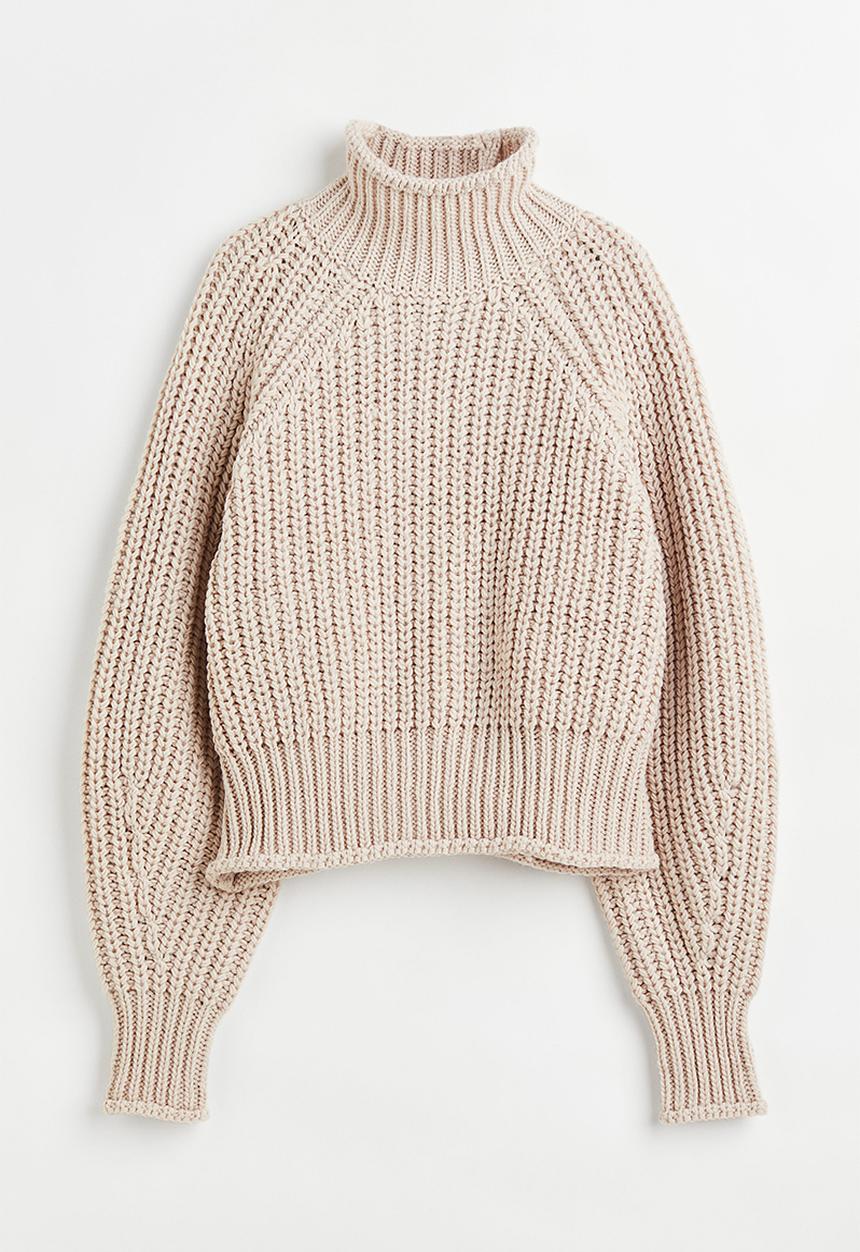 H&M - Knitted jumper - light beige