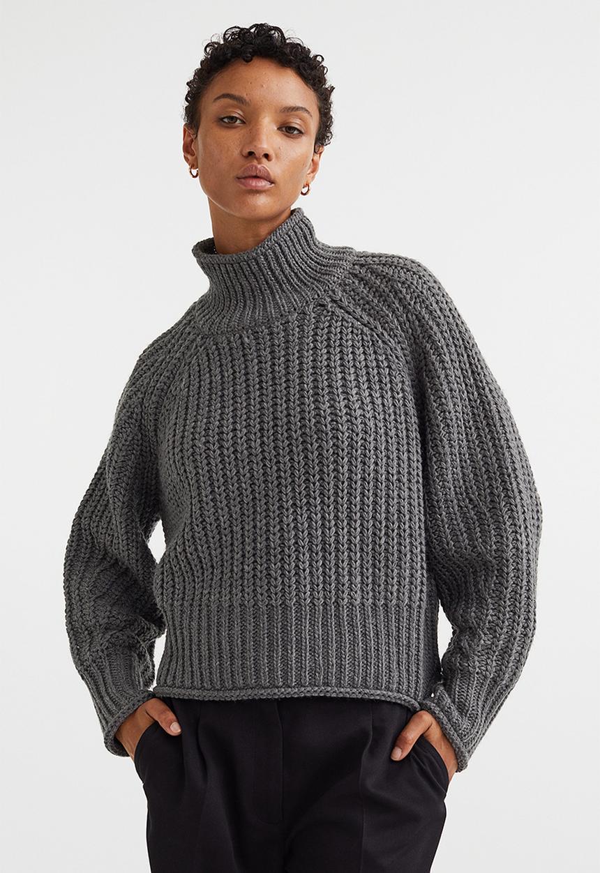H&M - Knitted jumper - dark grey
