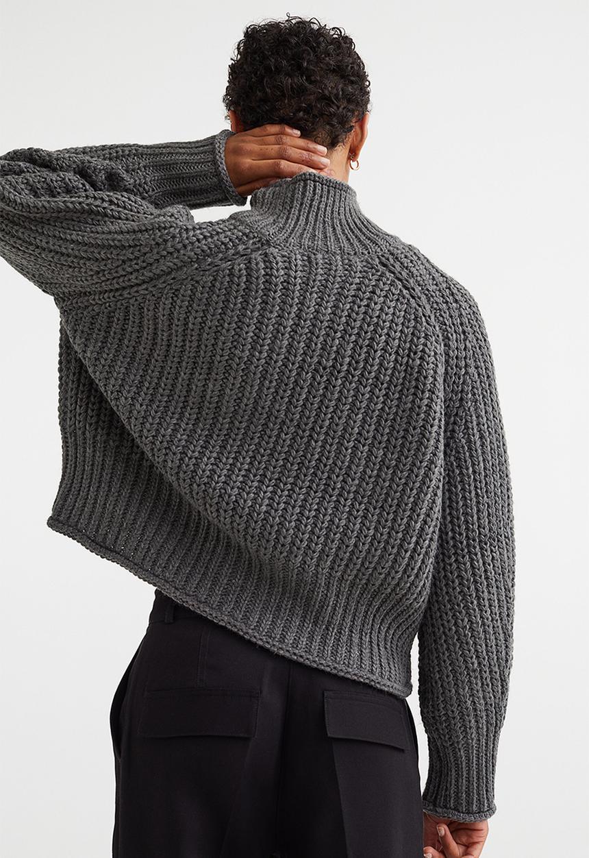H&M - Knitted jumper - dark grey