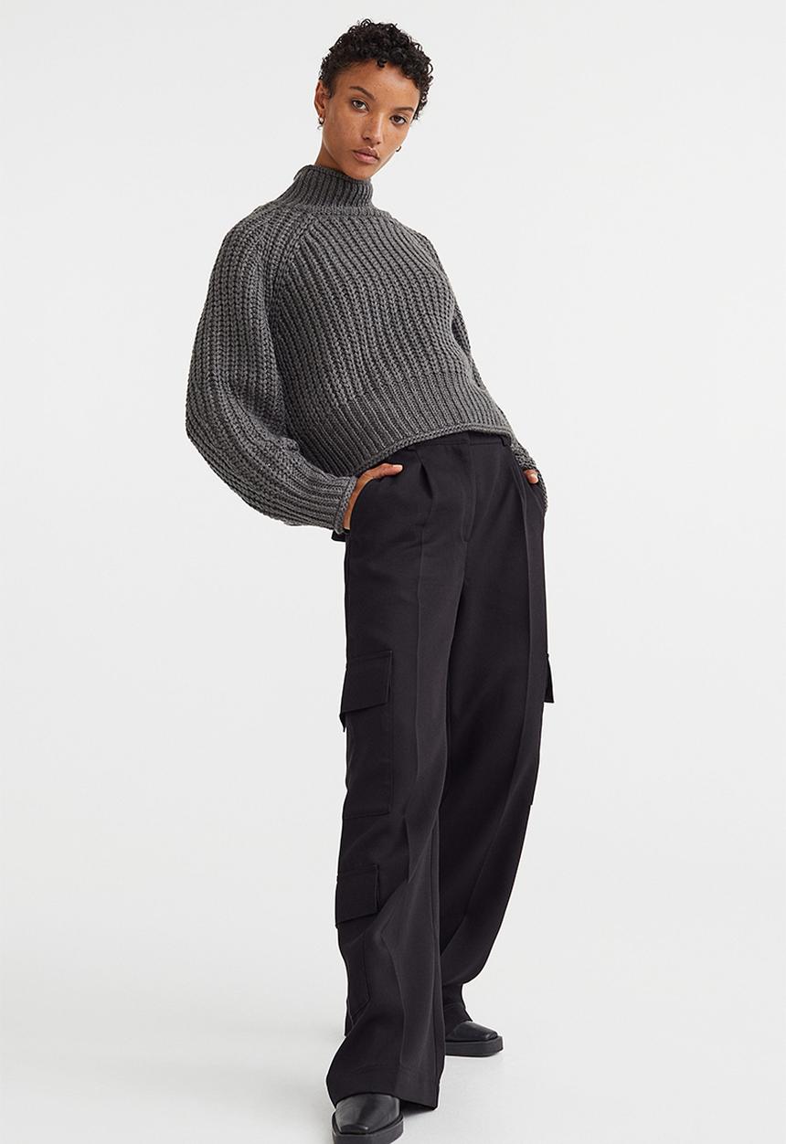 H&M - Knitted jumper - dark grey