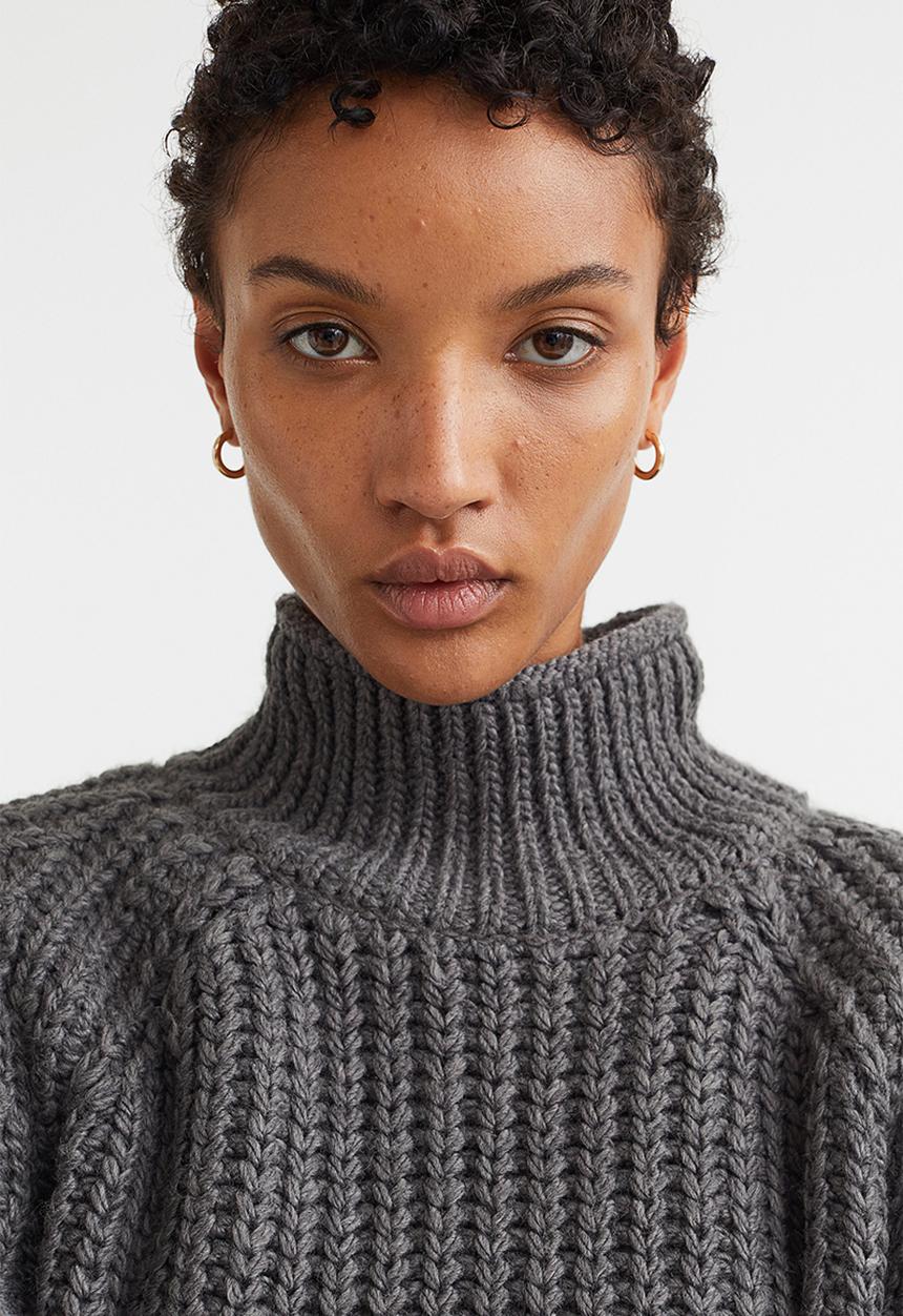 H&M - Knitted jumper - dark grey