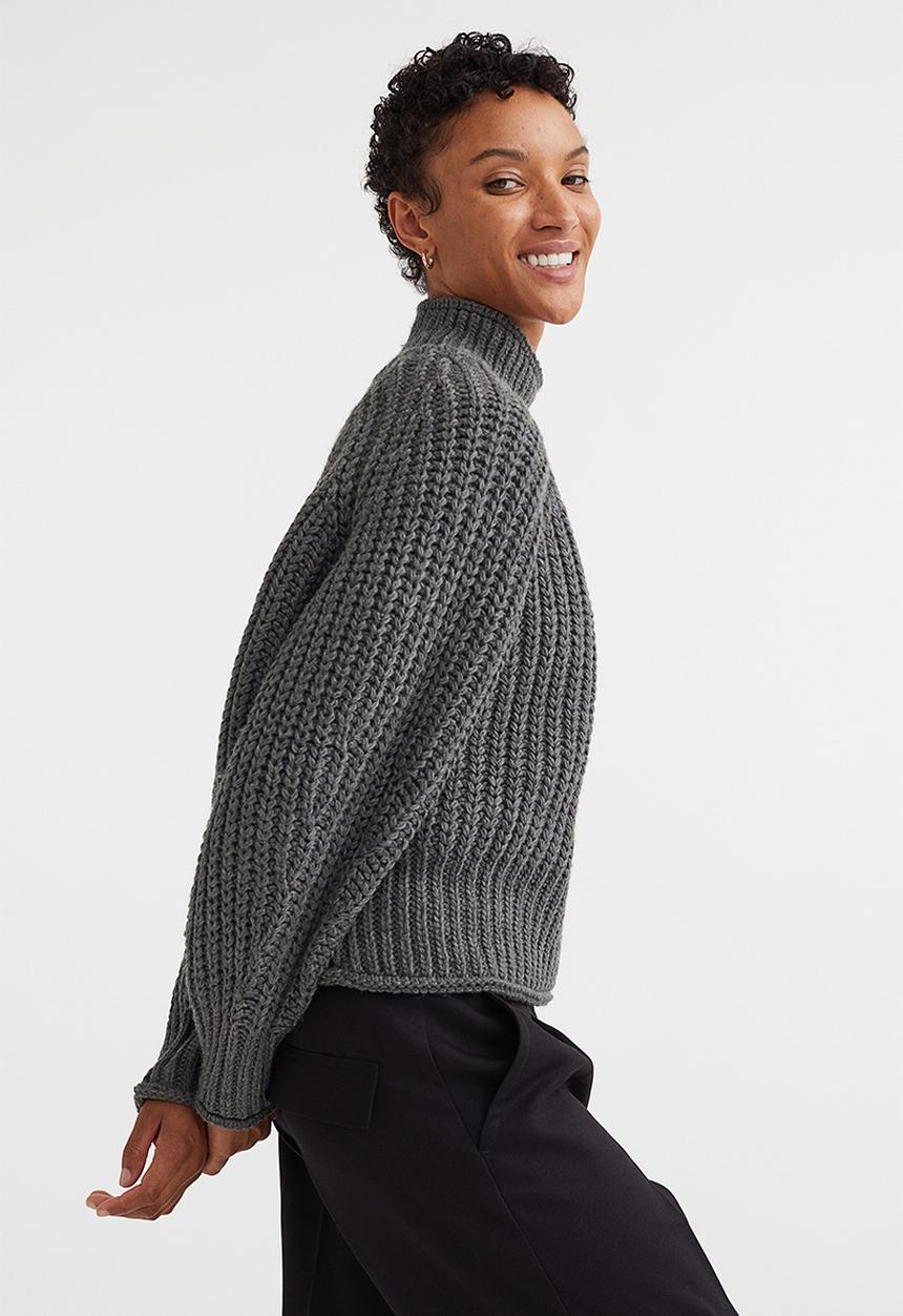 H&M - Knitted jumper - dark grey