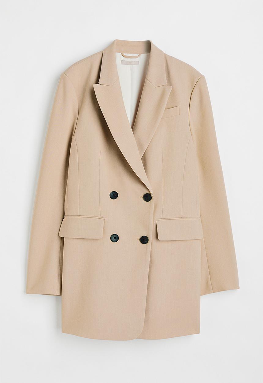 H&M - Double-breasted jacket - beige