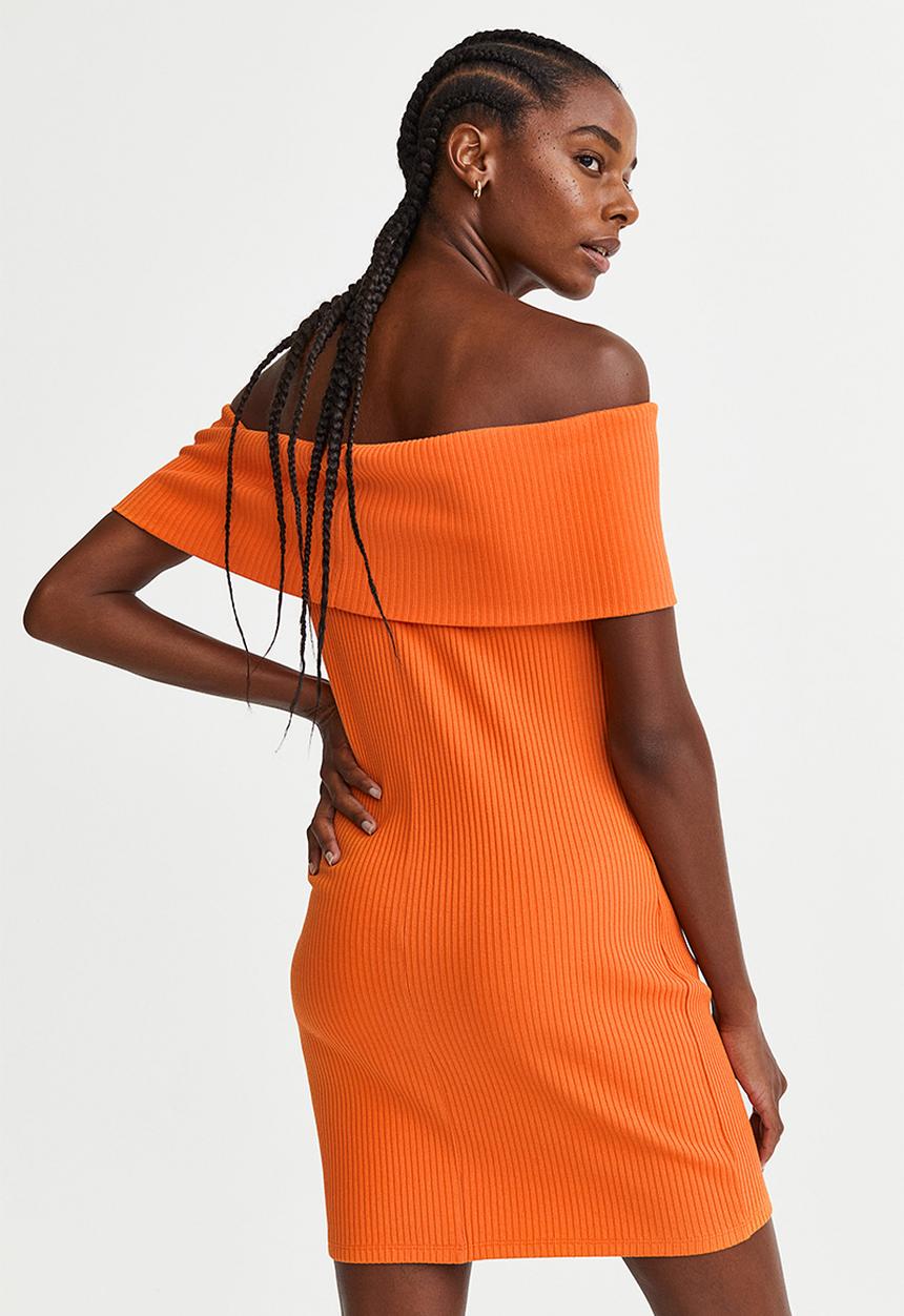 H&M - Off-the-shoulder dress - orange