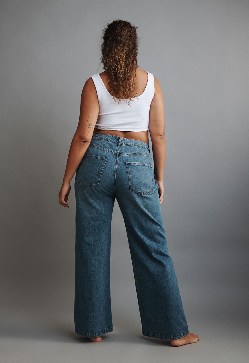 Cotton On - Stretch wide leg jean - dusk blue