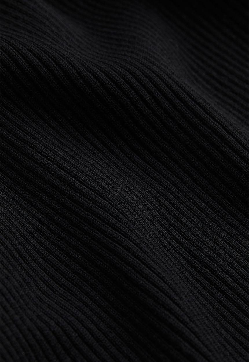 H&M - Rib-knit dress - black 