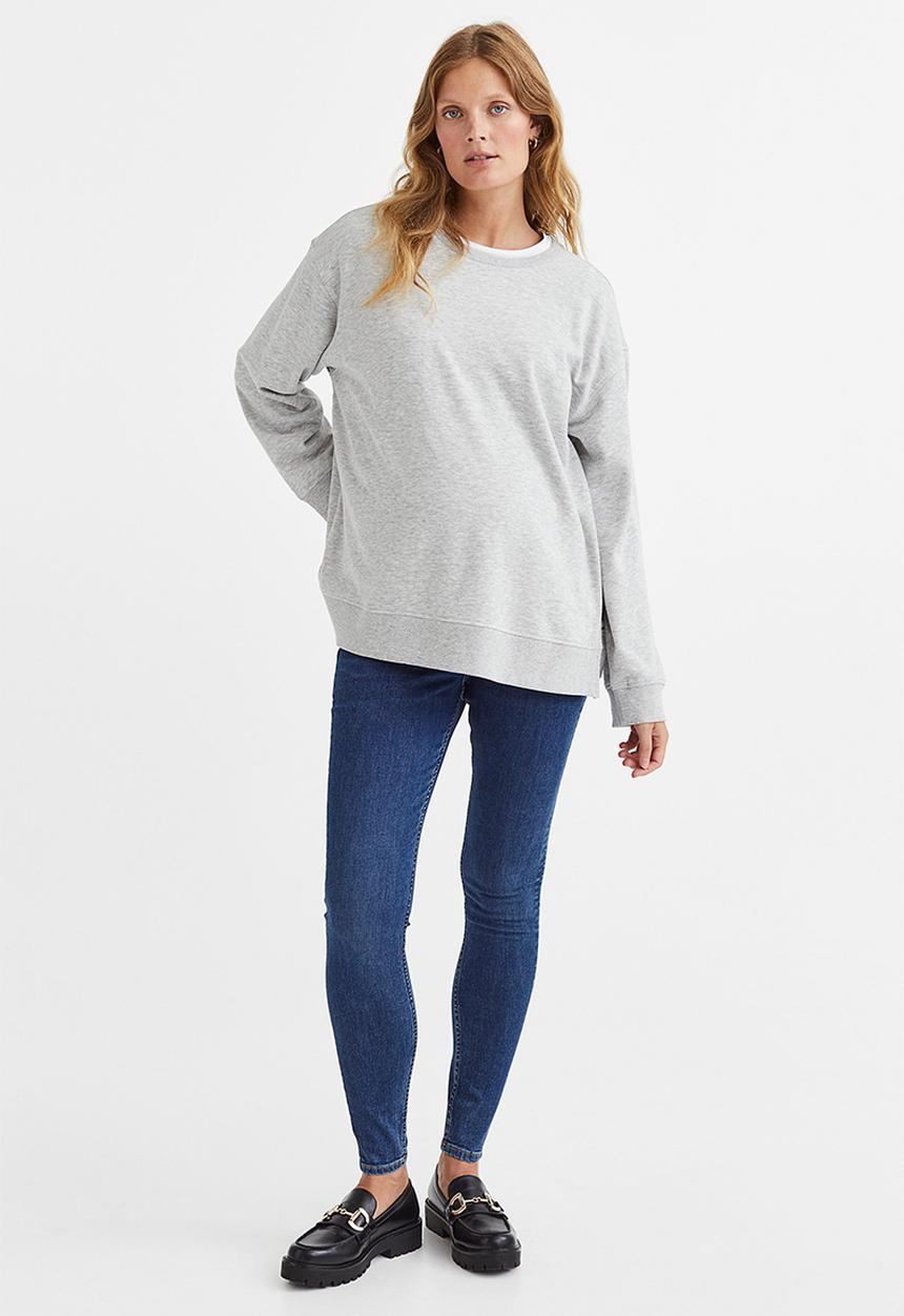 H&M - Mama jeggings - dark denim blue