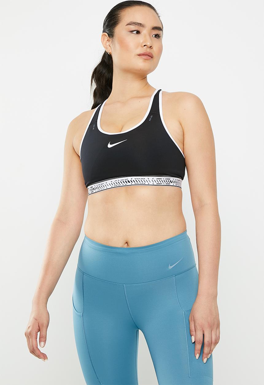 Nike - W nk df swsh on the run bra - black/white