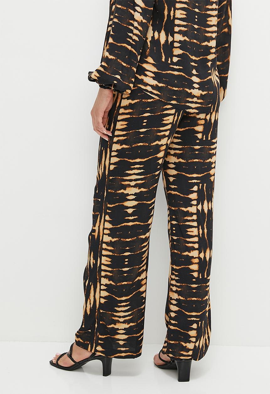 edit - Printed wide leg - watercolour strip mix