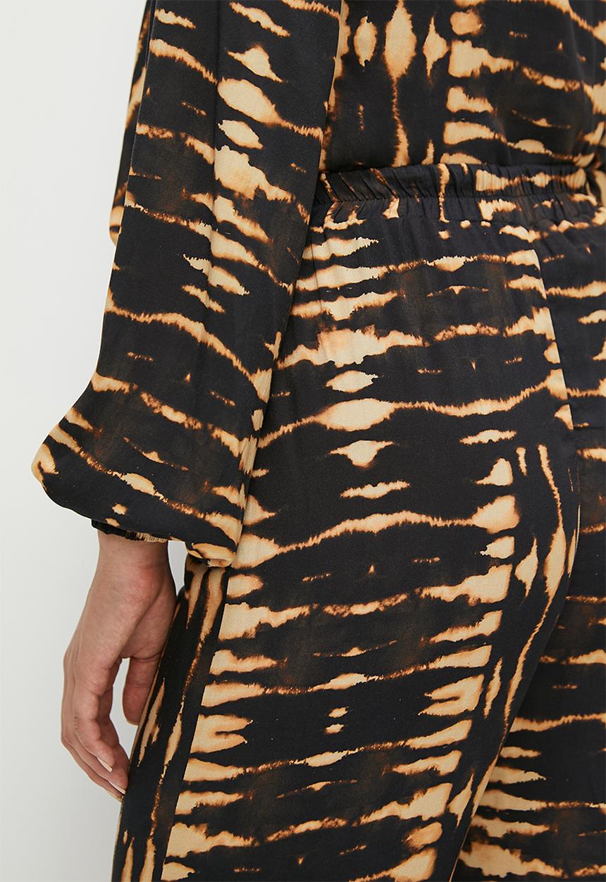 edit - Printed wide leg - watercolour strip mix