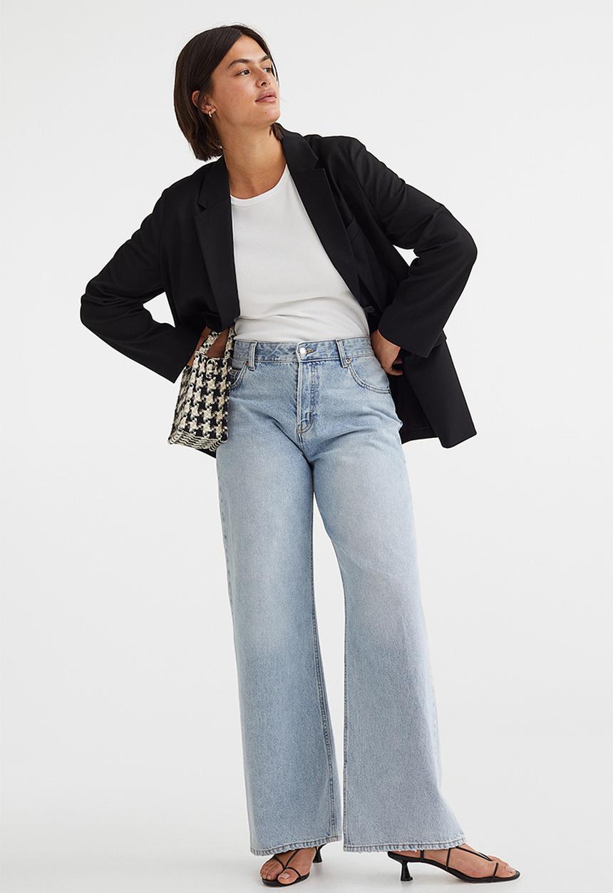 H&M - Oversized single-breasted blazer - black