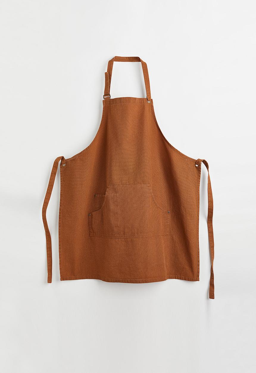 H&M - Cotton apron - brown