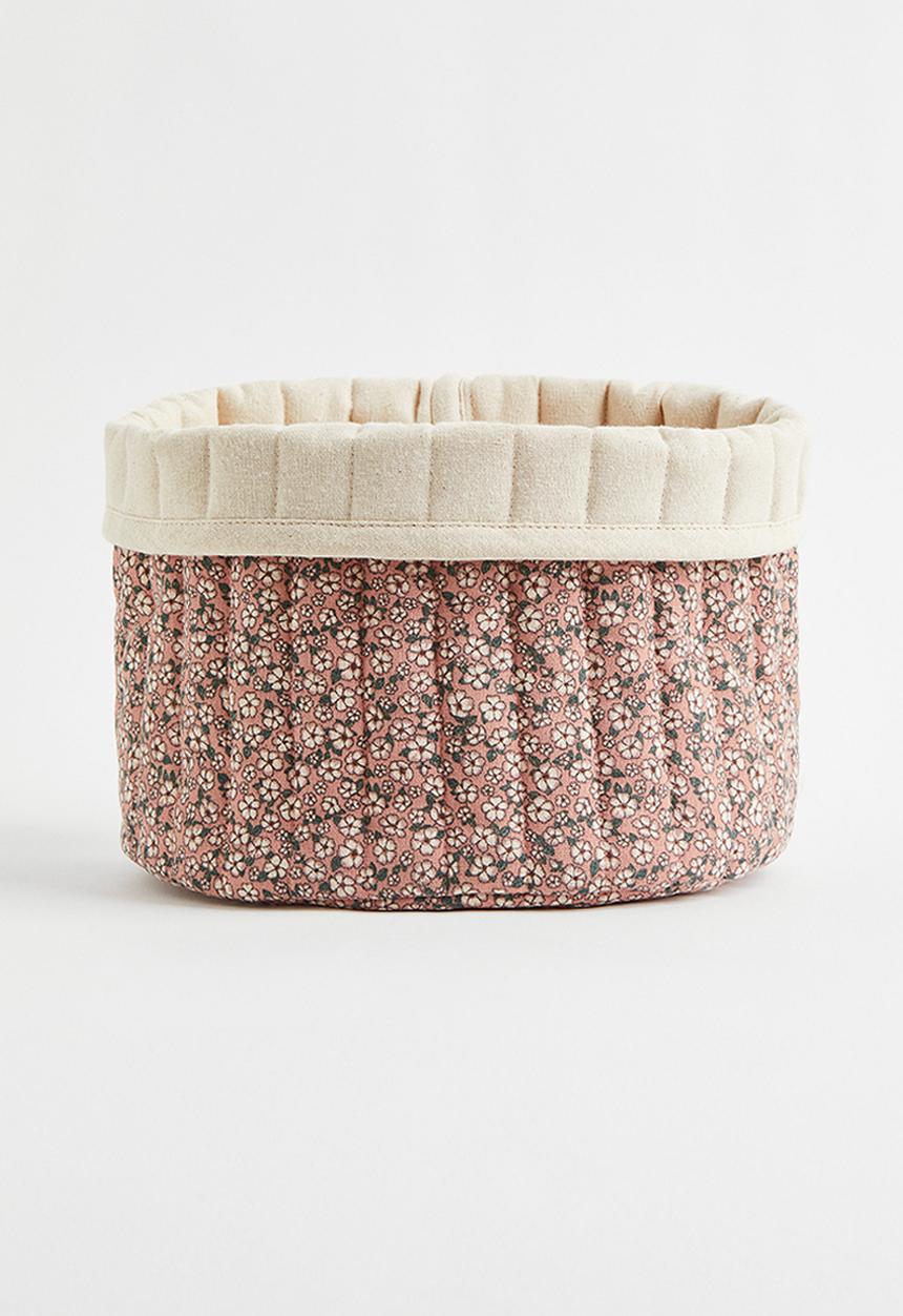H&M - Quilted storage basket - multi/pink I