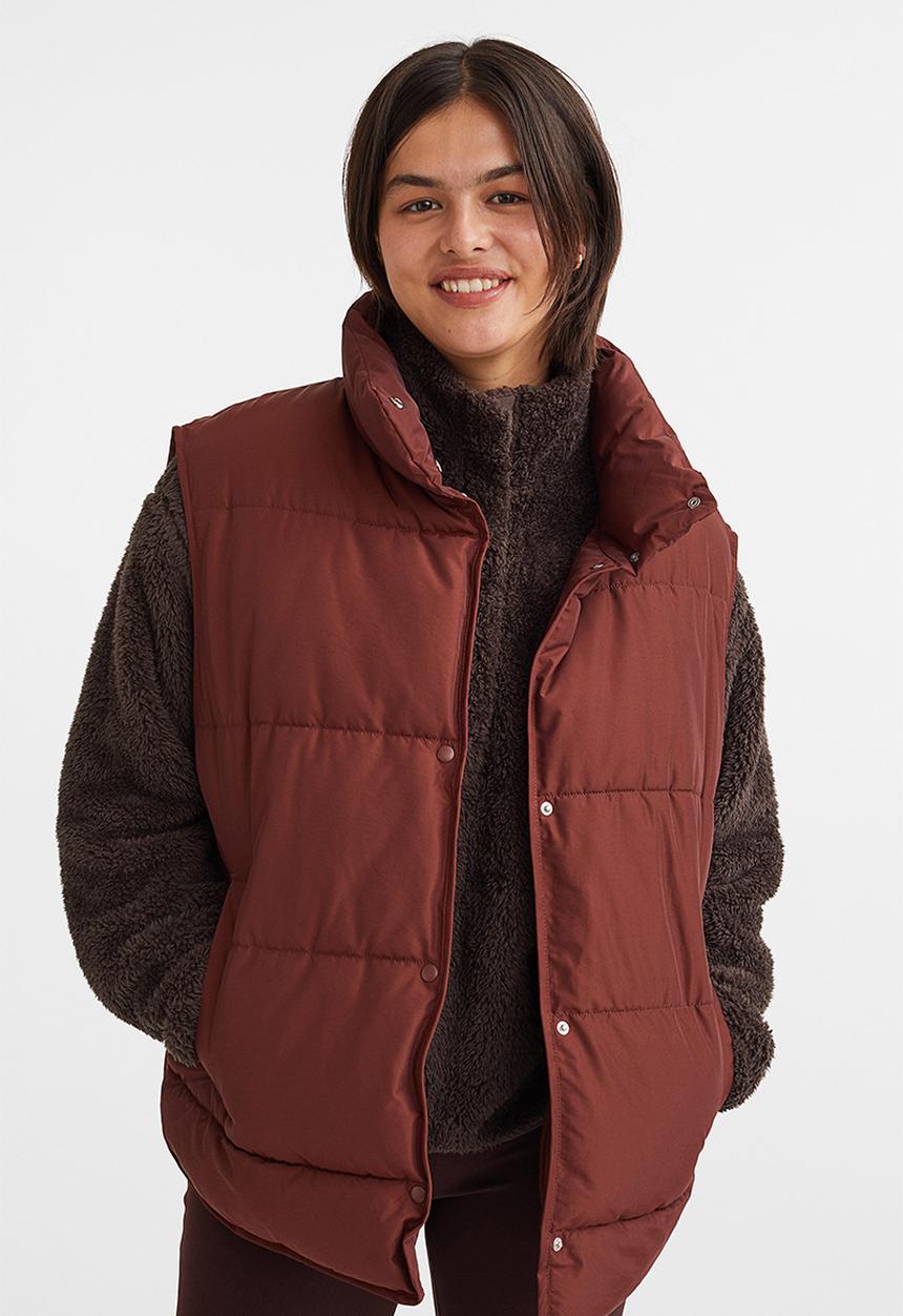 H&M - Puffer gilet - brown