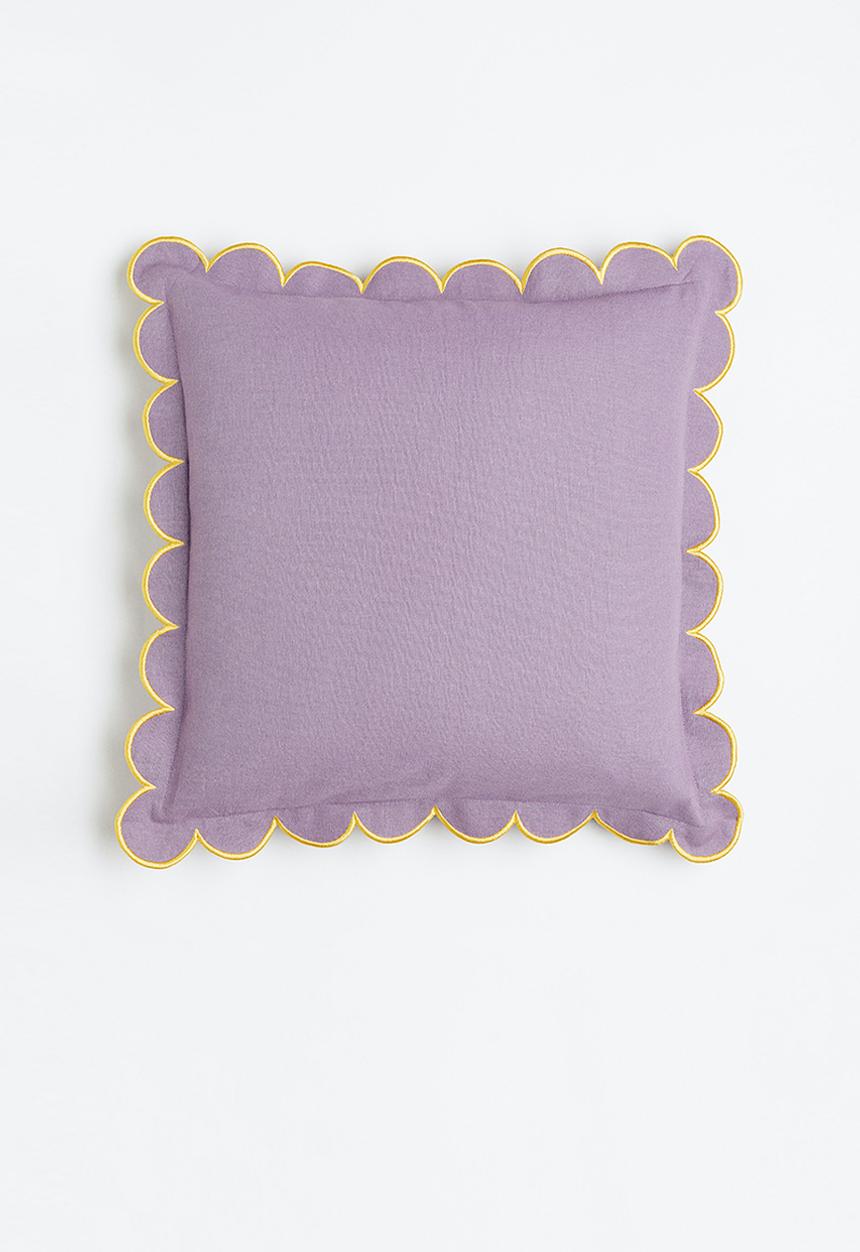 H&M - Linen-blend cushion cover - purple