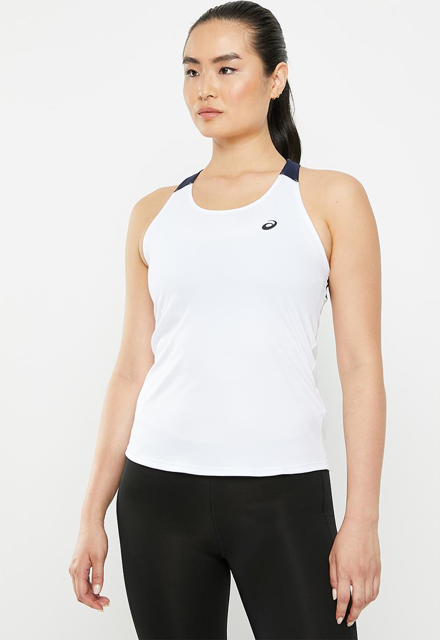 ASICS - Women court tank - brilliant white/midnight