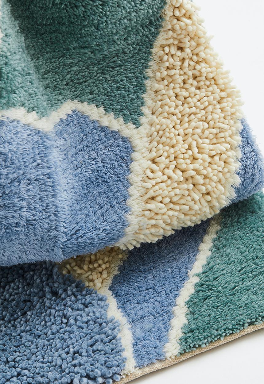 H&M - Tufted wool-blend rug - multi/turquoise