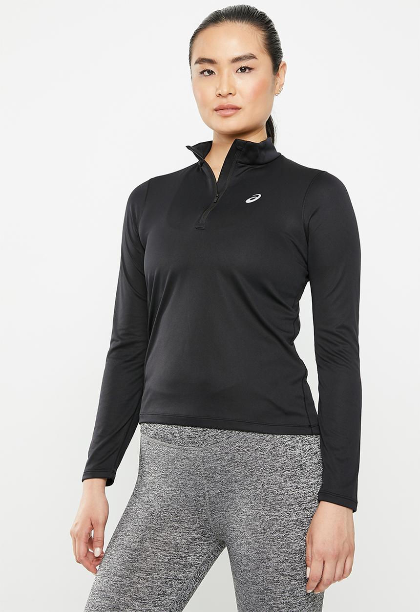 ASICS - Core long sleeve 1/2 zip top - performance black