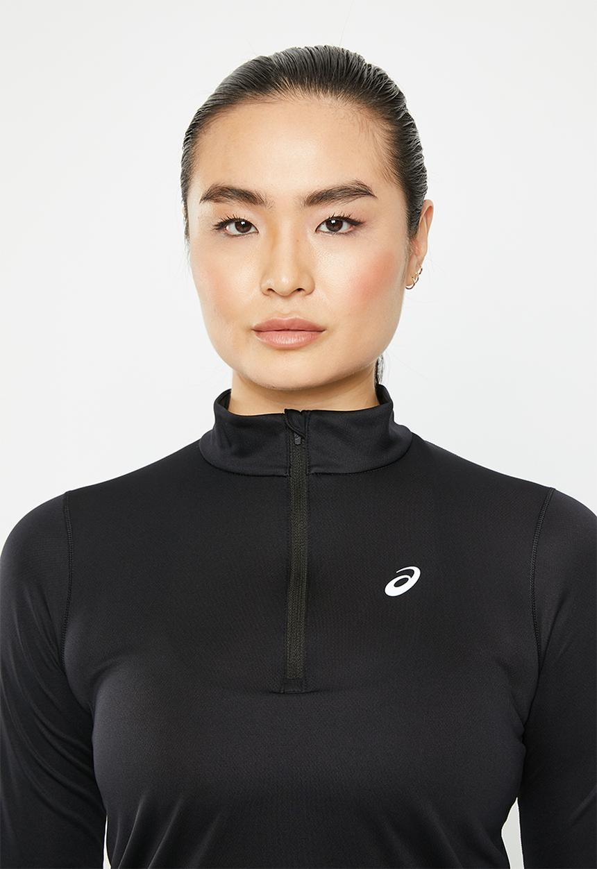 ASICS - Core long sleeve 1/2 zip top - performance black
