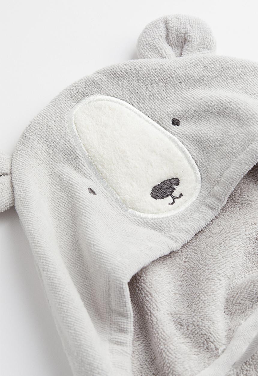 H&M - Hooded bath towel - grey/multi