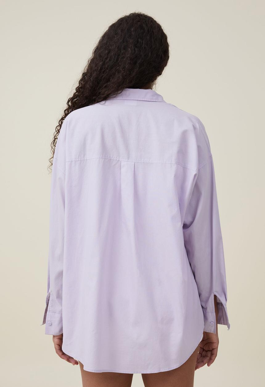 Cotton On - dad shirt - light lilac