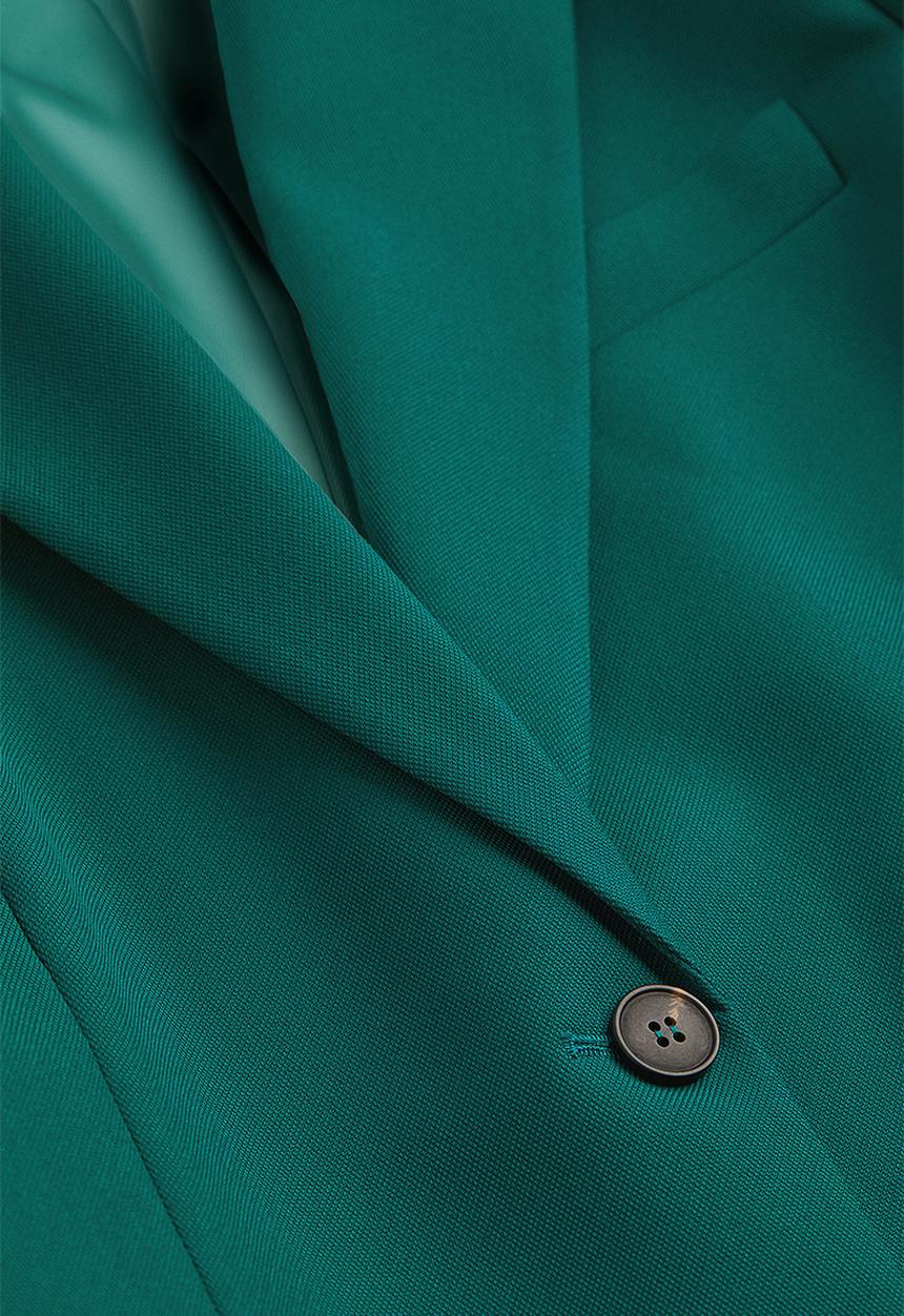 H&M - Single-breasted blazer - green