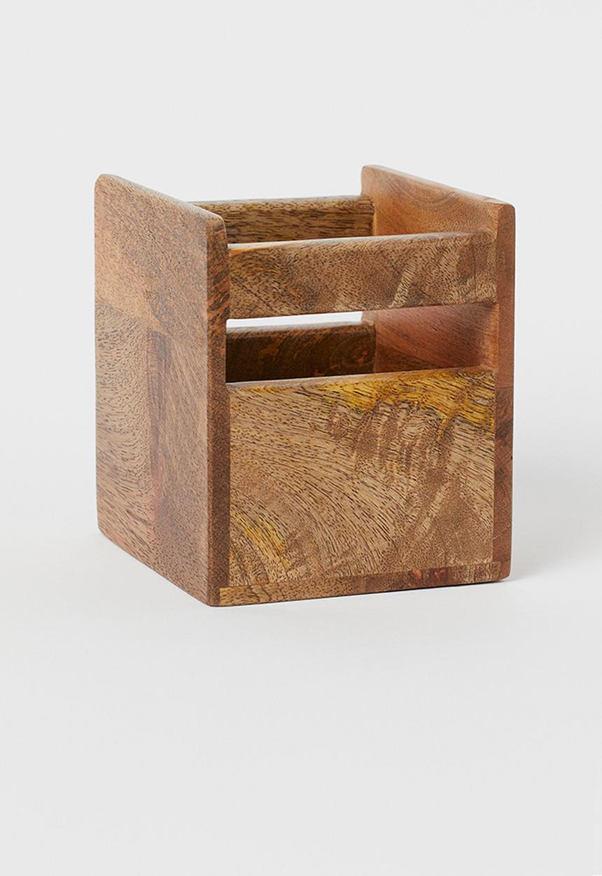 H&M - Wooden storage box - brown