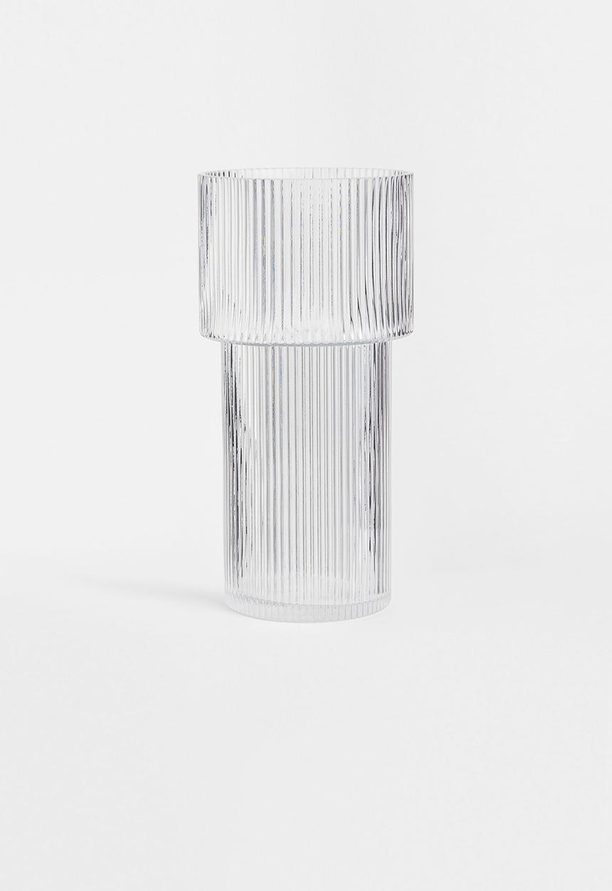 H&M - Large glass vase - transparent